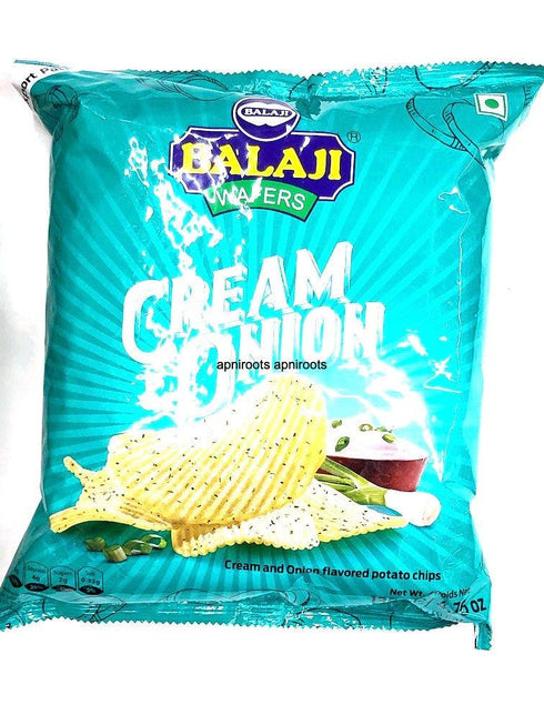 BALAJI CREAMN ONION WAFERS135G - apniroots Grocery
